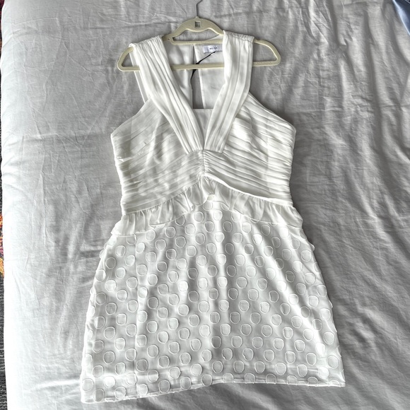 Reiss Multi-Textured White Dress - Picture 3 of 11